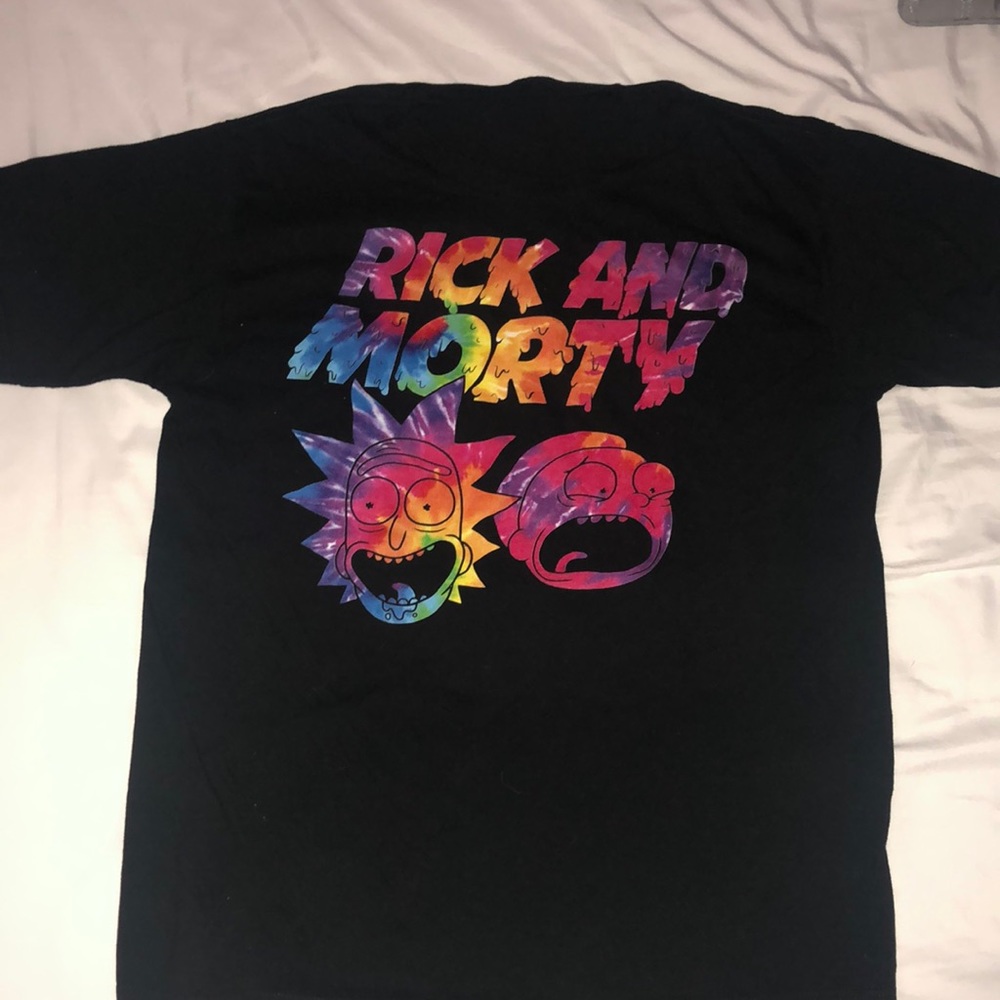 Black Rick and morty shirt
